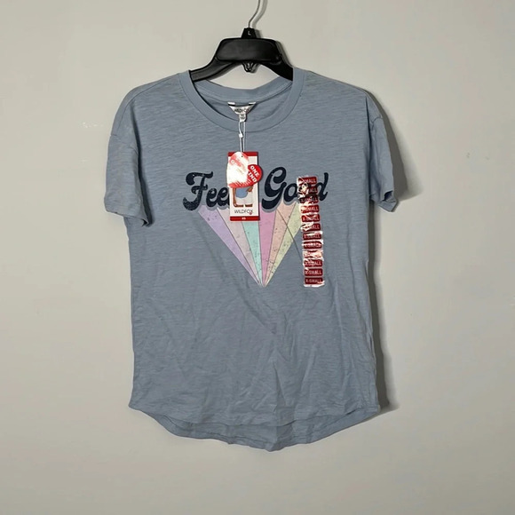 Wildfox Feelin Good Airy Blue Graphic Tee - Picture 2 of 6